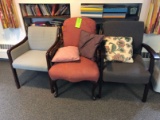 (3) Upholstered Arm Chairs