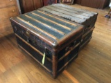 (2) Antique Steamer trunks