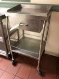 1-Drawer SS Cart W/ Casters