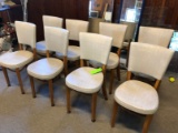 (8) Vinyl Upholstered Dining Chairs