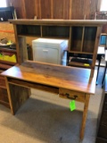 Plywood Computer Desk w/ Hutch
