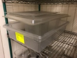 (2) Plastic Storage Bins