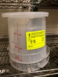 (2) 6 Quart Storage Containers w/ lids