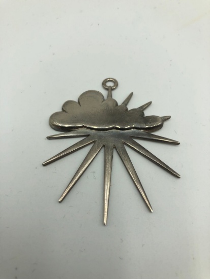 Old Newbury Crafters Clouds & Sunburst Sterling Silver Pendant