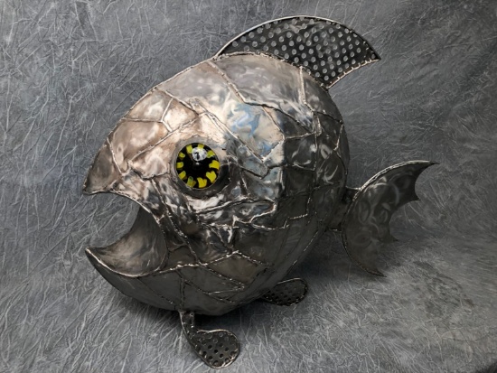 John Matuse Stainless Steel Fish Sculpture