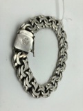 Heavy Sterling Silver Link Bracelet