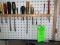 4-Door Pegboard Shelf Unit w/ Contents