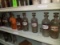(10) Asst. Under Glass Labeled Pharmacy Bottles