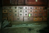 Antique 34-Drawer Pharmacy Cabinet