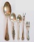5 Pcs Sterling Silver: Childs Fork, Pickle Fork, Tablespoon & 2 teaspoons, 1 w/flowers