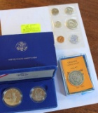 (6) Whitman Coin Folders, empty; Commerative US Liberty Coins, cased 1886-1986; US Mint Philadelphia