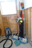 Lot of Cleaning Goods, Commercial TaskVAC by Hoover, Bissel vac, Dust mop &