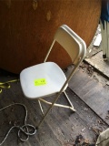(55) White Poly & Steel Folding Chairs