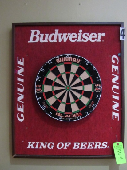 (2)Winmau Blade 4 Official Size Dart Board w/ Budweiser Advertising