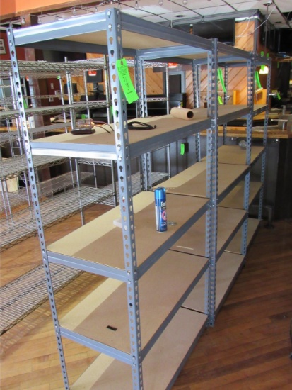 (3) Steel & Fiberboard 5-Tier Shelf Units
