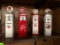 (4) Scale Model Gas Pumps