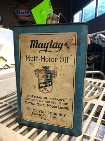 Vintage 1 Gallon Maytag Multi-Motor Oil Can