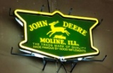 Illuminated John Deere Sign