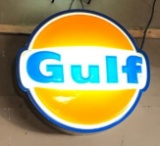 Illuminated Gulf Pride Sign