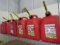 (6) Poly 5 Gallon Gas Cans