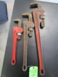 (3) Pipe Wrenches