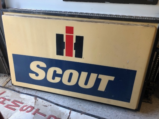 Scout Internally-Lit Double Sided Sign