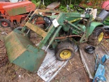 John Deere 140 Garden Tractor W/ Bucket & Weight Set
