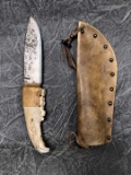 Jawbone Handle Fixed Blade Knife