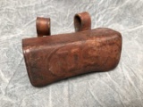 Nice Vintage Leather U. S. Cartridge Pouch with wood interior