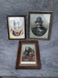 (3) Antique Colored Engravings / Lithographs