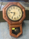 Gilbert Oak Drop Octagon Clock