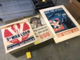 (3) Vintage U. S. War Posters, loss & damage