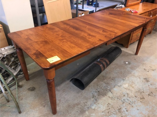 Hardwood Dining Room Table w/3 leaves
