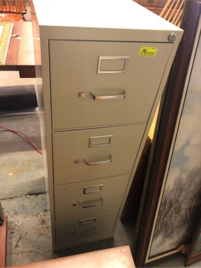 Four Drawer Metal File Cabinet