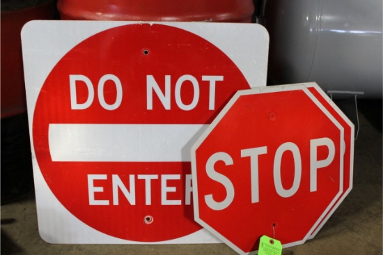 STOP and DO NOT ENTER Signs