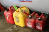 (4) Poly Fuel Cans