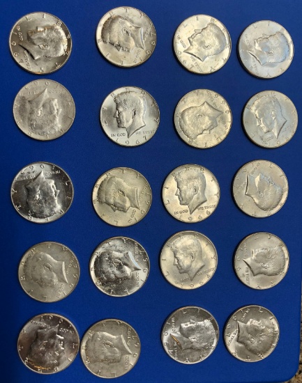 (20) Kennedy Silver Clad Half Dollars