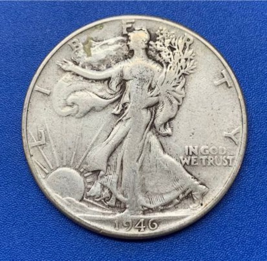 1946 Liberty Walking Half Dollar