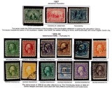 (15) 1907, 1908-09 US Stamps