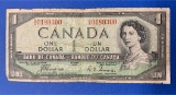 1954 Canadian $1 Bill