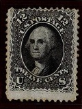 1861-62 12c Washington Black