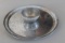Towle Silver Smith Aluminum & Mother of Pearl Chip & Dip Tray