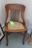 Cane Seat Oak Chair