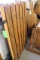 (17) Sections Carved Pine Decorative Privacy Fence