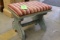 Painted Pine Padded Foot Stool