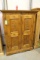 Voglauer Carved Two-Door Pine Linen Cabinet