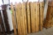 (6) Sections of Carved Pine Decorative Privacy Fence
