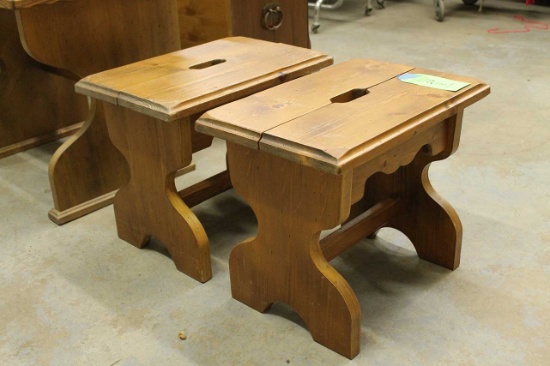 (2) Pine Benches