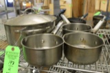 (4) Stainless Steel Saucepans