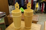 (2) Pine Umbrella Stands